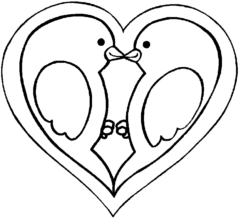 Plansa de colorat cu Valentines day 223 109